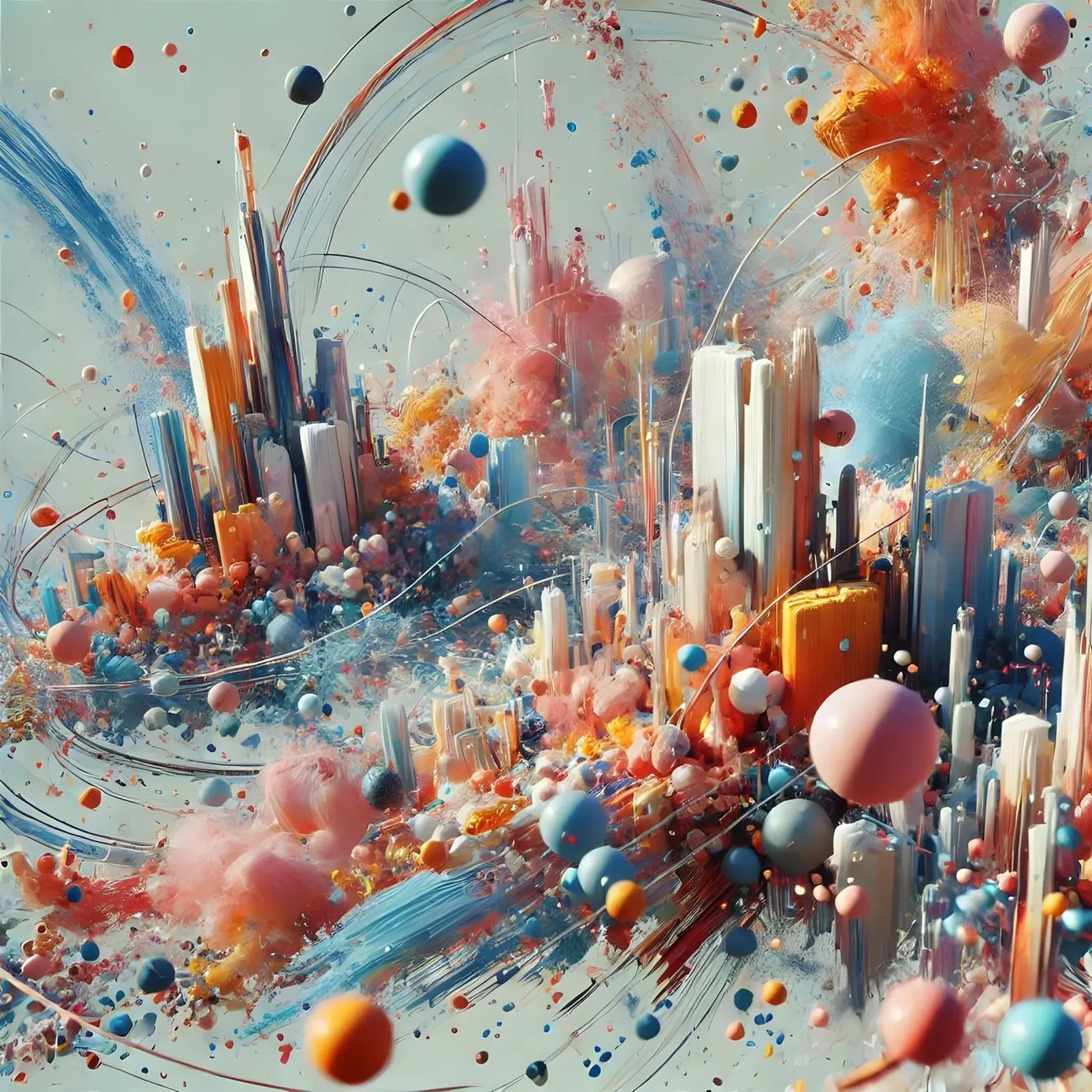 action splash abstract pannello forex da abstrakt