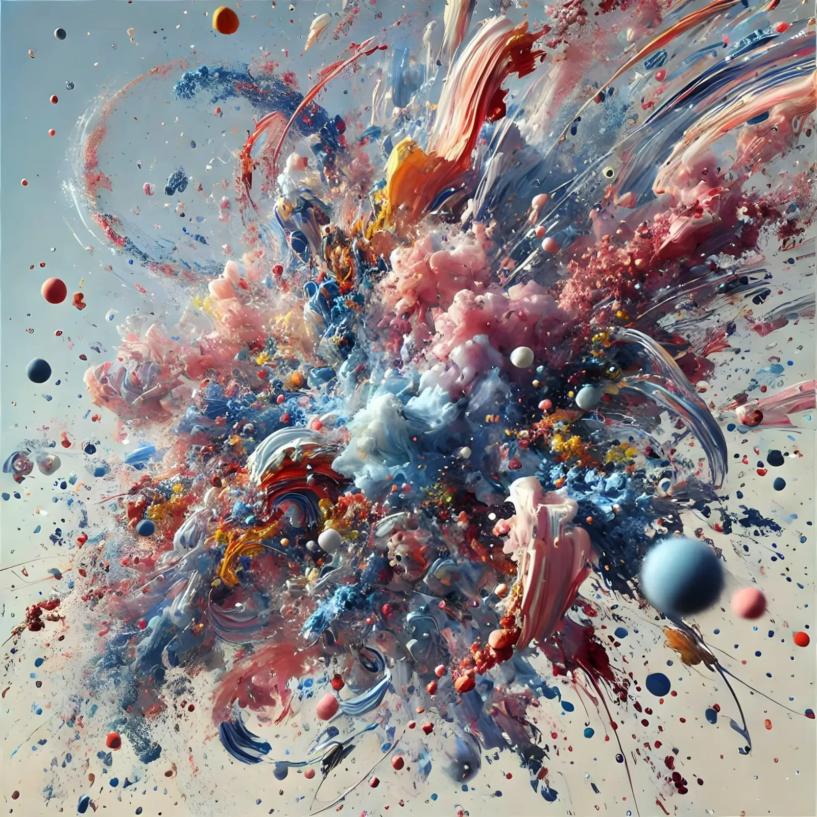 action splash abstract Acryl-Glas von abstrakt