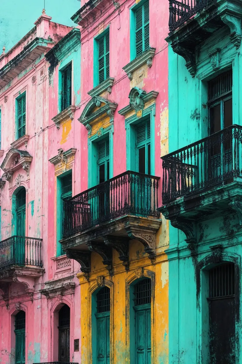 A Vibrant Tapestry of Havana plexiglass da AlbertKlee