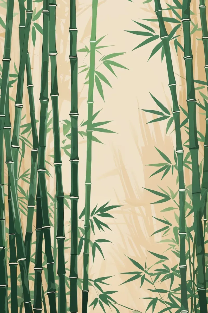 Minimalist Bamboo Forest metacrilato de AlbertKlee