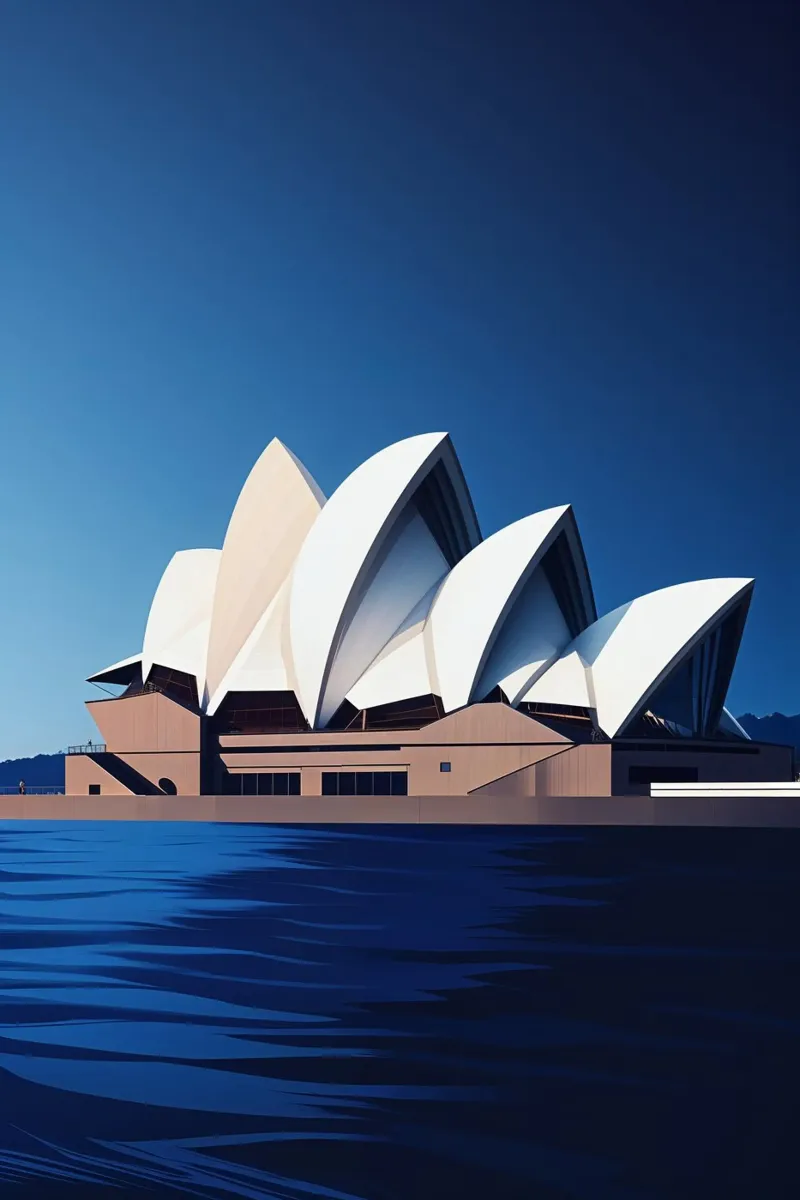 Modern Majesty: Sydney Opera House Abstract hahnemühle by AlbertKlee
