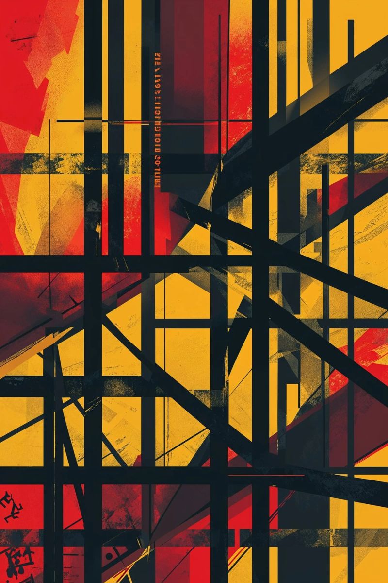 Intersecting Paths of Berlin Poster von AlbertKlee
