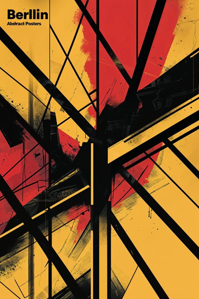 Berlin's Bold Geometry Poster von AlbertKlee