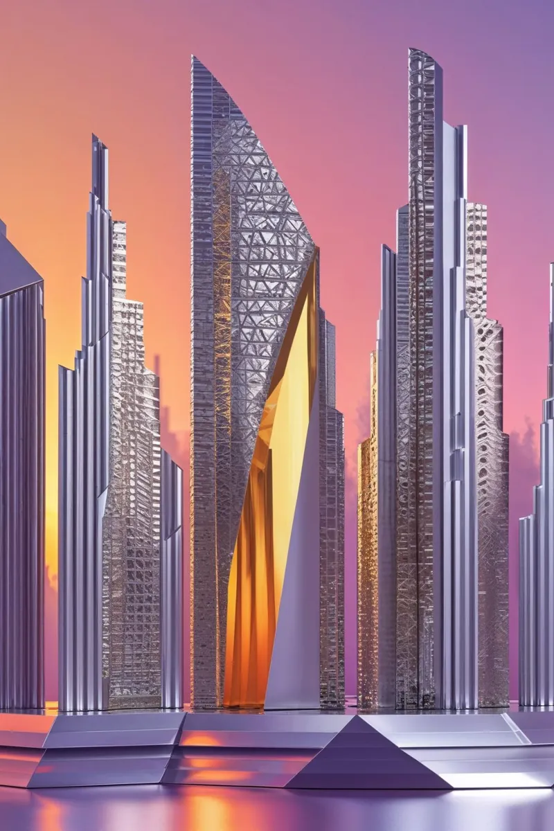 Dreamscapes of Dubai: Abstract Innovation alluminio dibond da AlbertKlee
