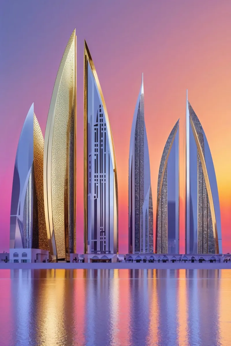 Dubai’s Golden Arches of Progress poster da AlbertKlee