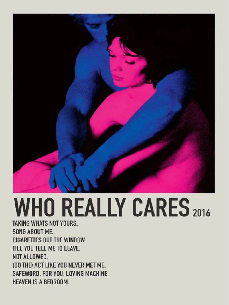 WHO REALLY CARES 2016 Poster von SoundStudio