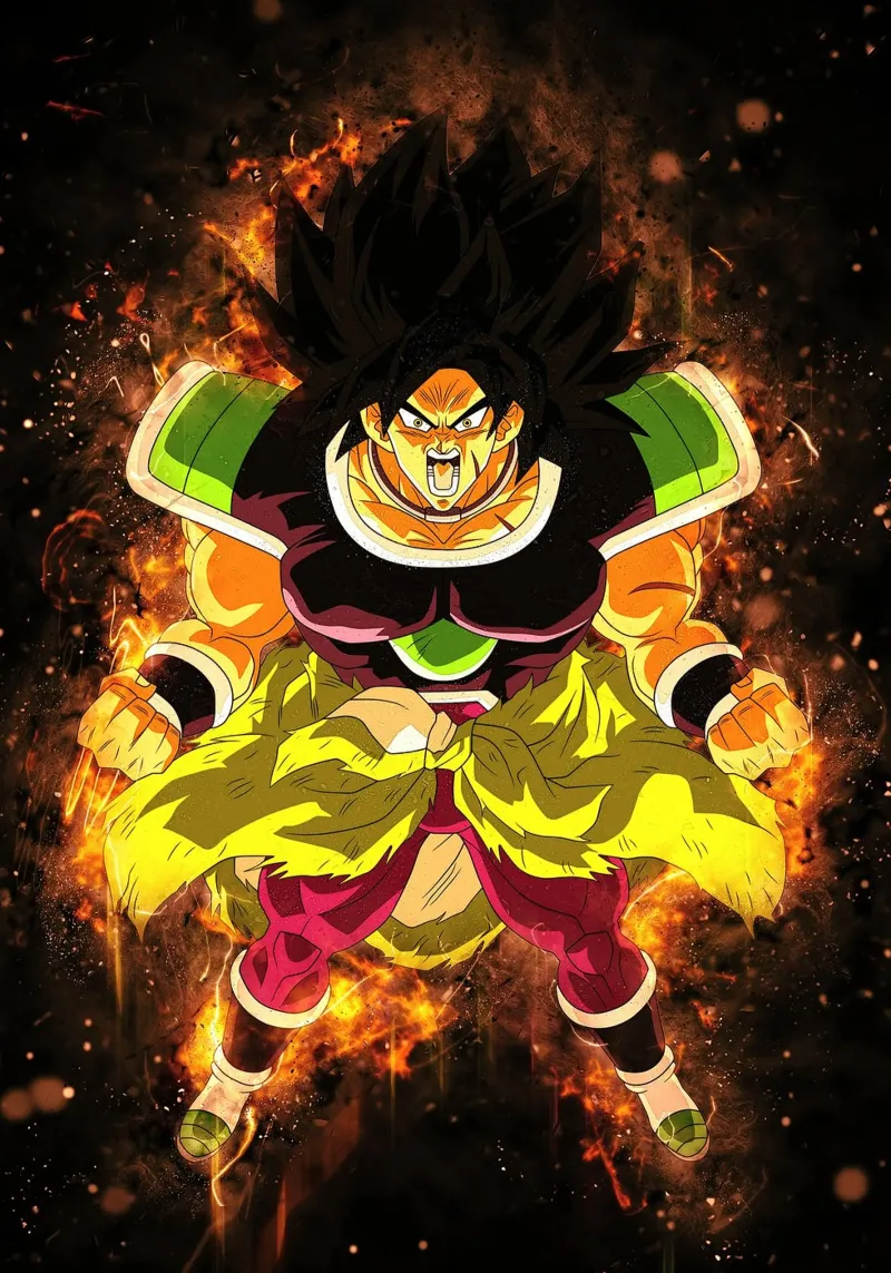 Broly pellicola backlit da Neonartstudio