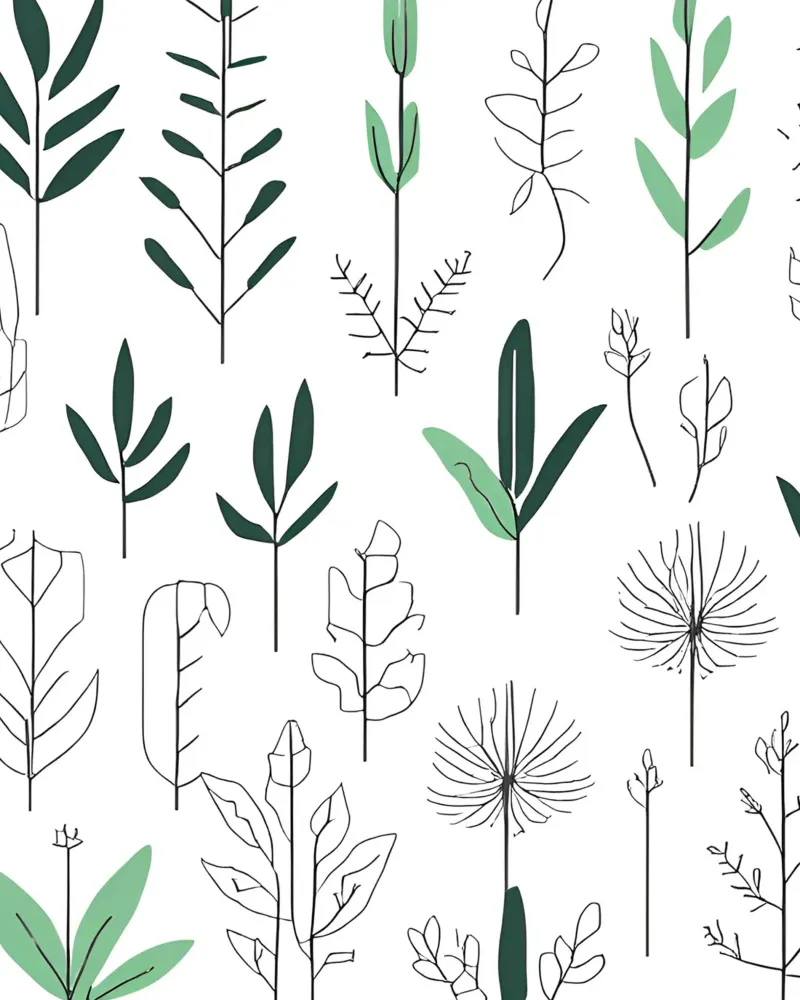 Pflanzen minimalistisch alu-dibond by designsbysophia