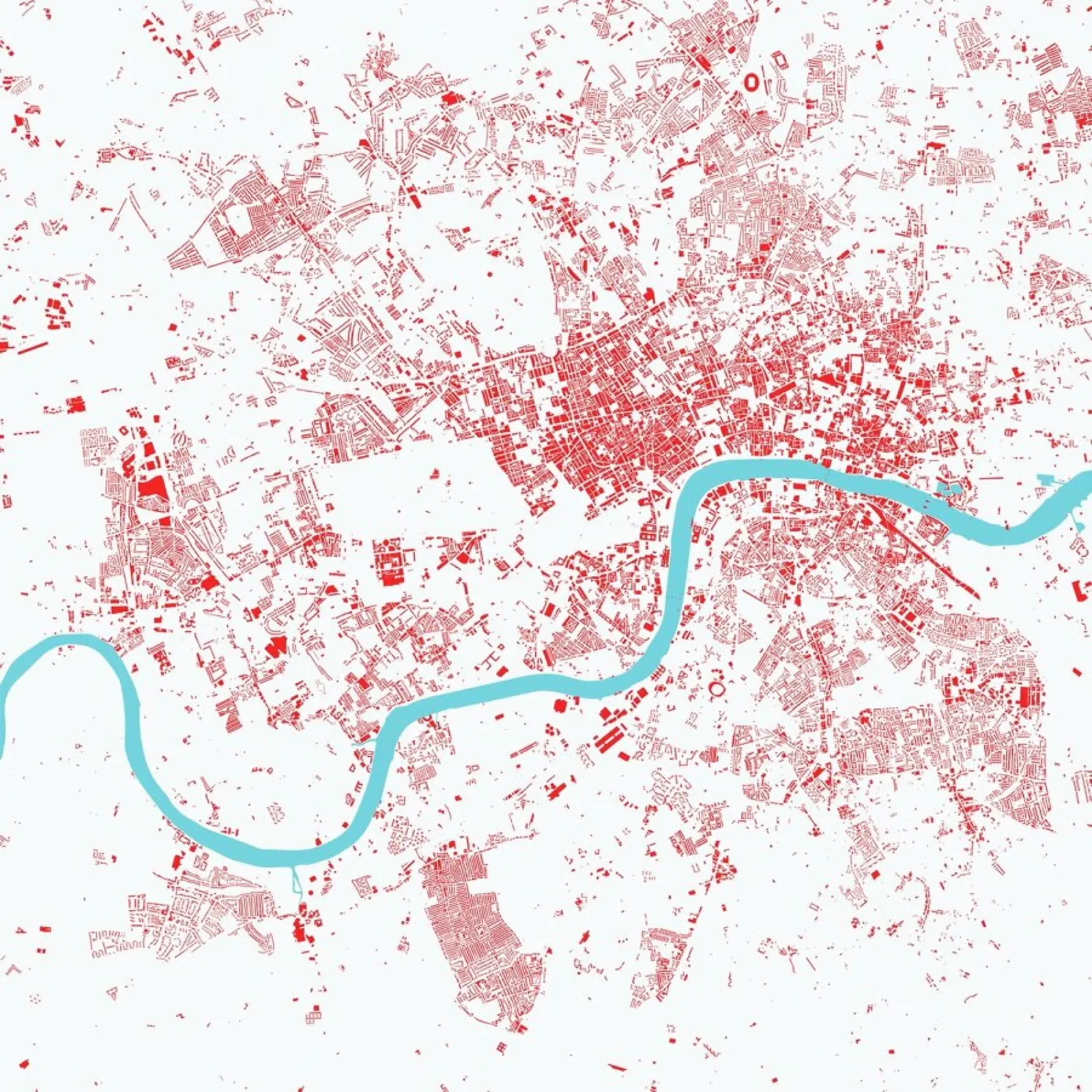 London Red pellicola backlit da Urban Maps