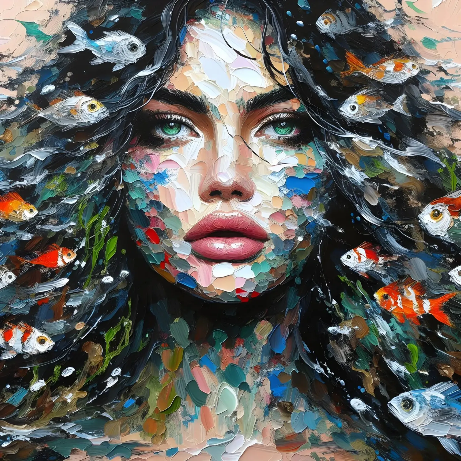Pescatori di uomini e donne alluminio dibond da ARTOMATIC