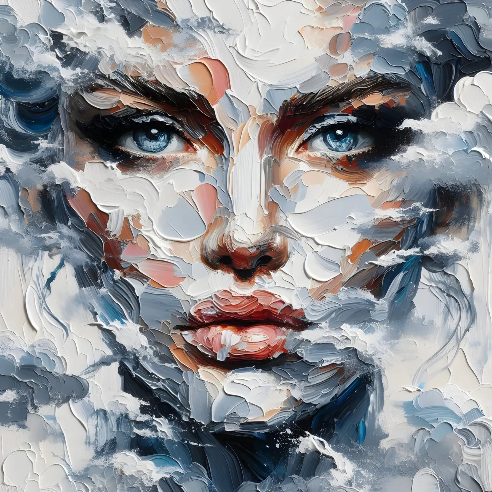 Cloud Your Judgment canvas with Floater frame by ARTOMATIC