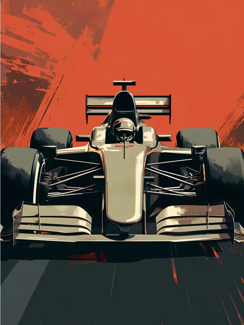F1 Racing 2 Alu-Dibond von Mateo