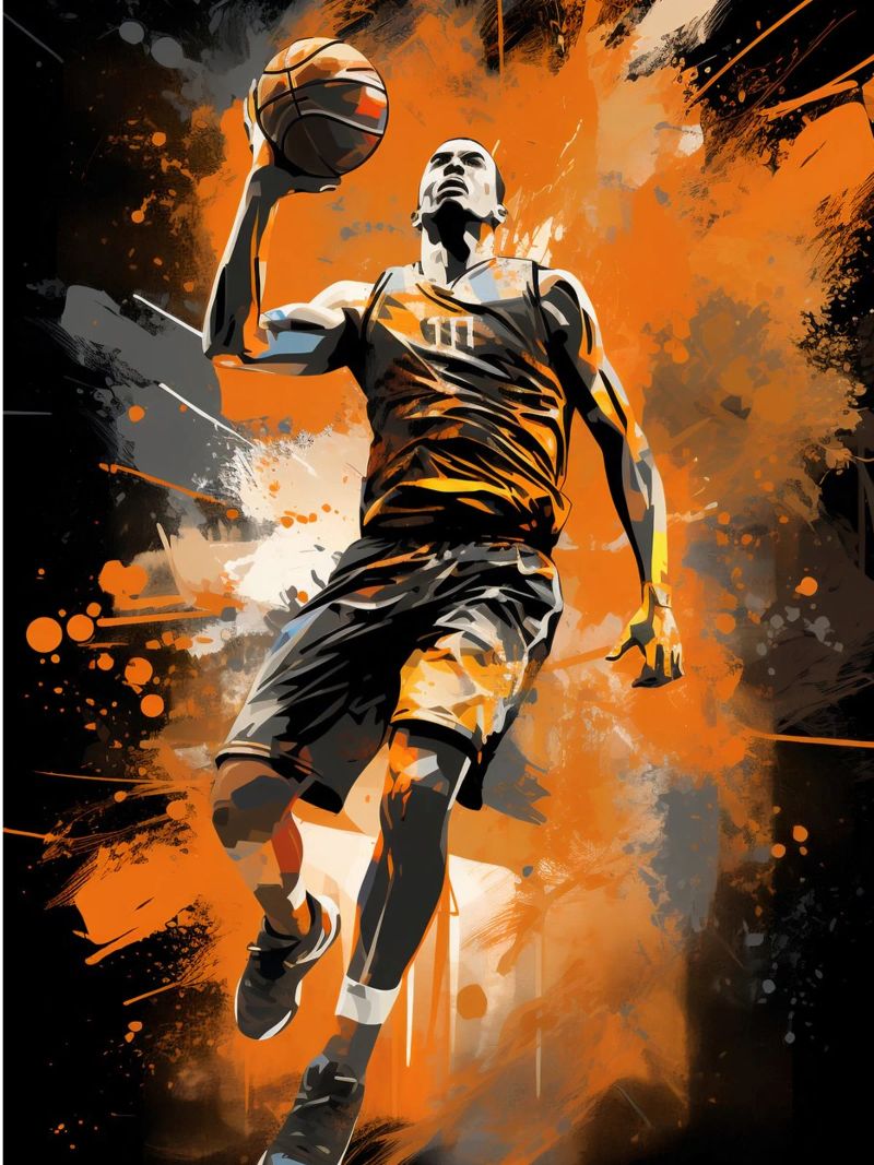 Basketball Orange 2 poster de Mateo