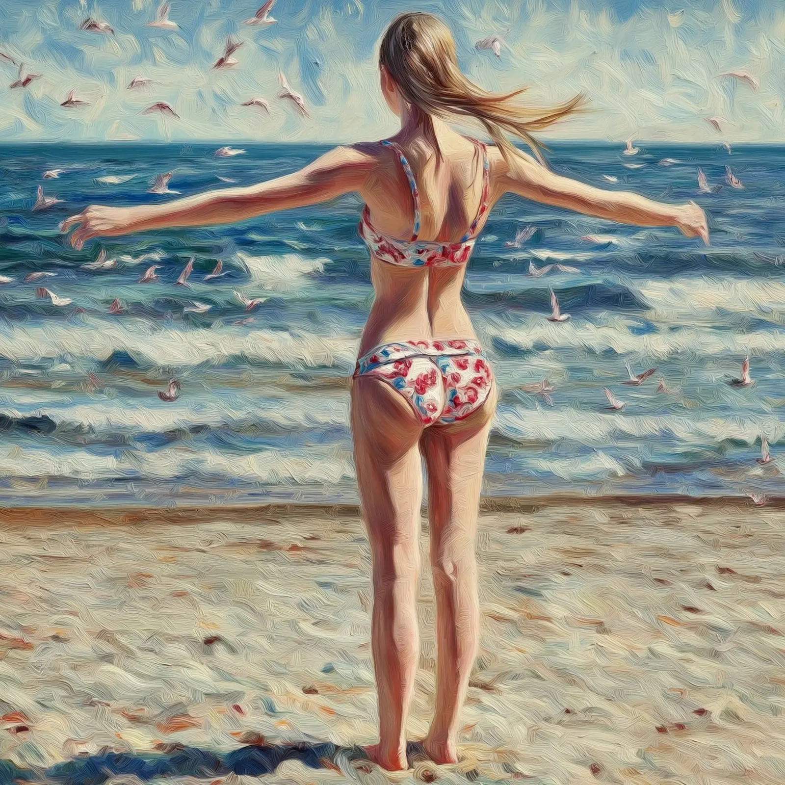 Mare, spiaggia, bikini pellicola backlit da Motivate-Today