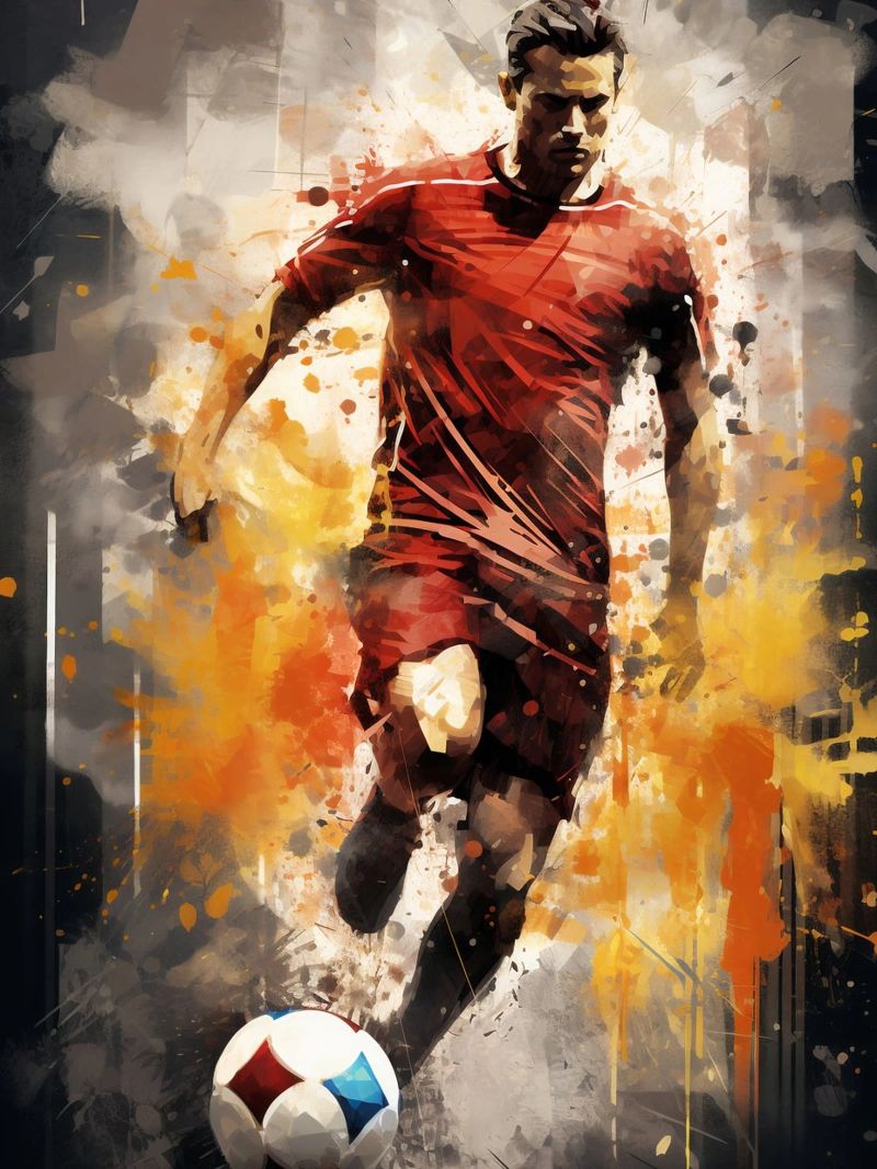 Football Abstract Poster von Mateo