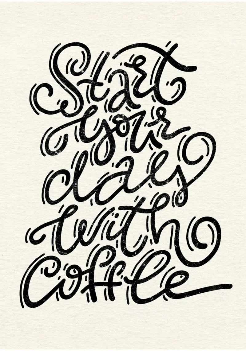 Start Your Day with Coffee pellicola backlit da QuooodZ by MooodzArt