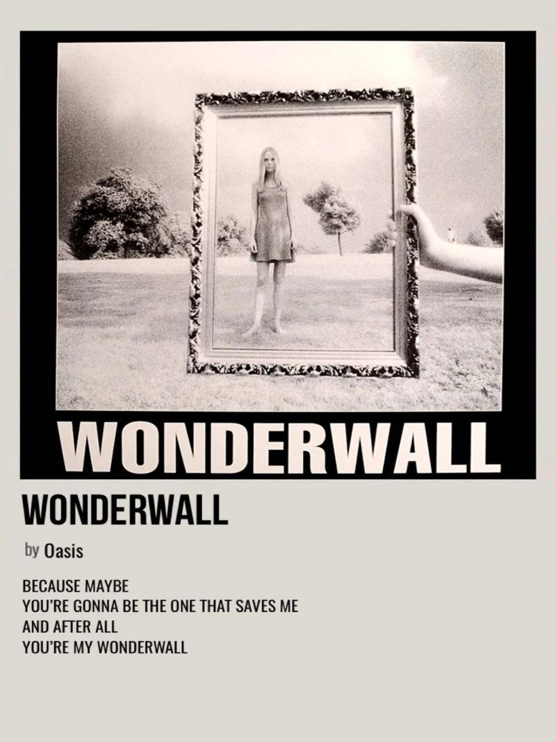 WONDERWALL by Oasis Poster von SoundStudio