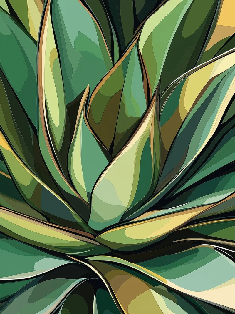Pianta di agave plexiglass da Flora & Horizon