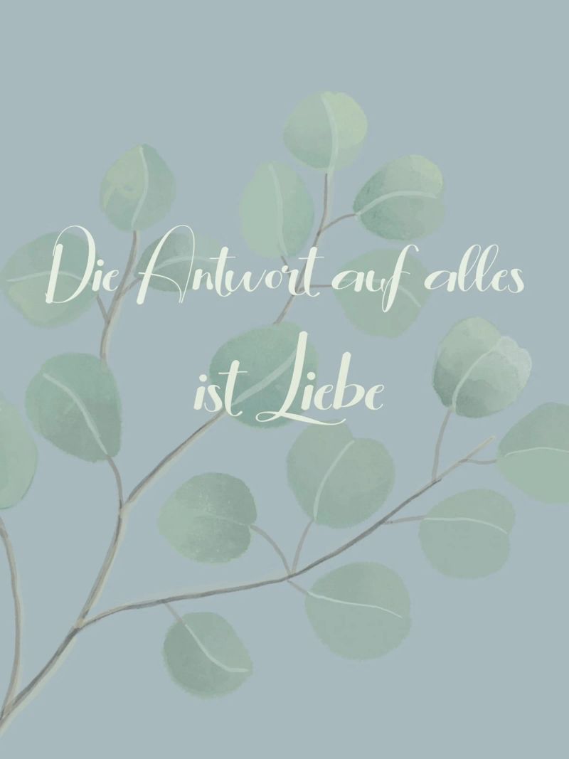 Antwort auf Liebe Poster von Carinaprint
