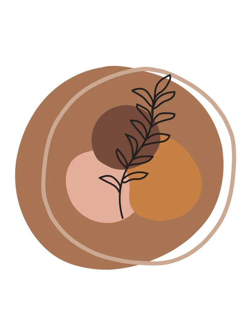 Esthetische Boho Minimalistische Bloemdecoratie poster met houten frame van YSV MINIMALIST