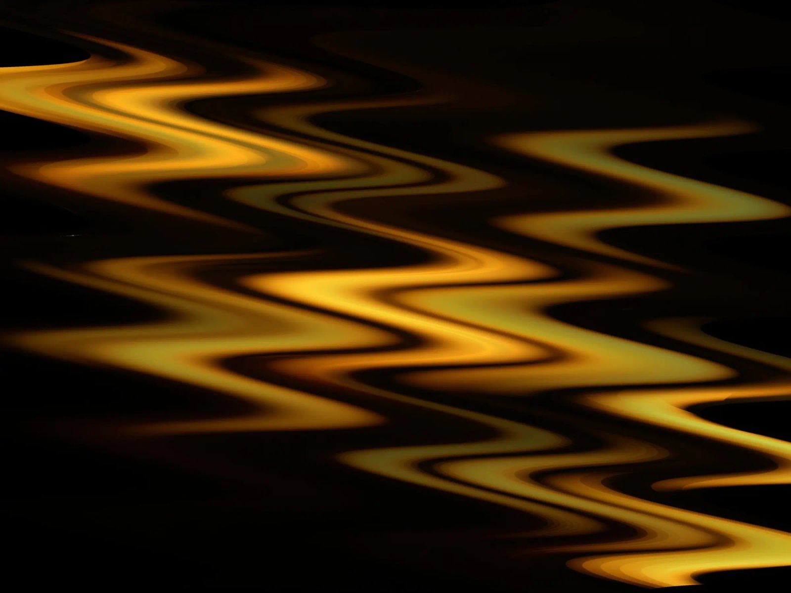 Abstract waves dynamic pattern in orange and yellow canvas by Something for you