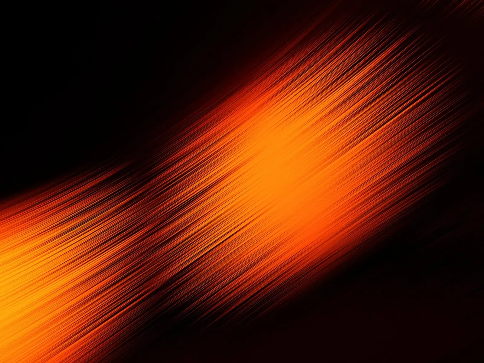 Abstrakte dynamische Linien in Orange und Rot canvas with Floater frame by Something for you