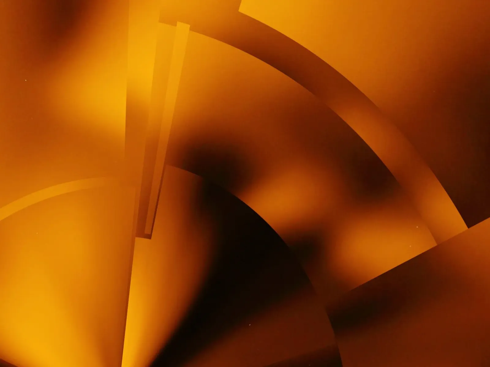 Geometric abstract patterns in orange and yellow canvas by Something for you