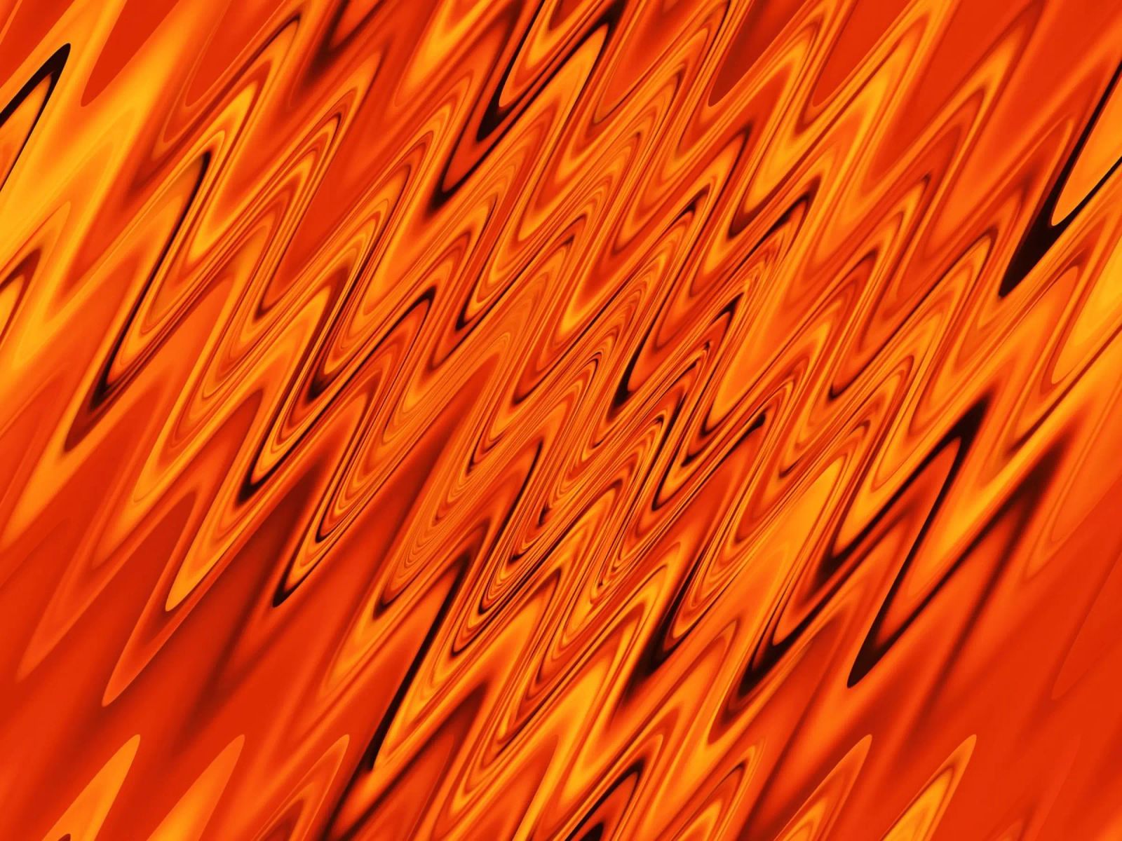 Abstrakte dynamische Wellen und Muster in Orange und Rot Leinwand von Something for you