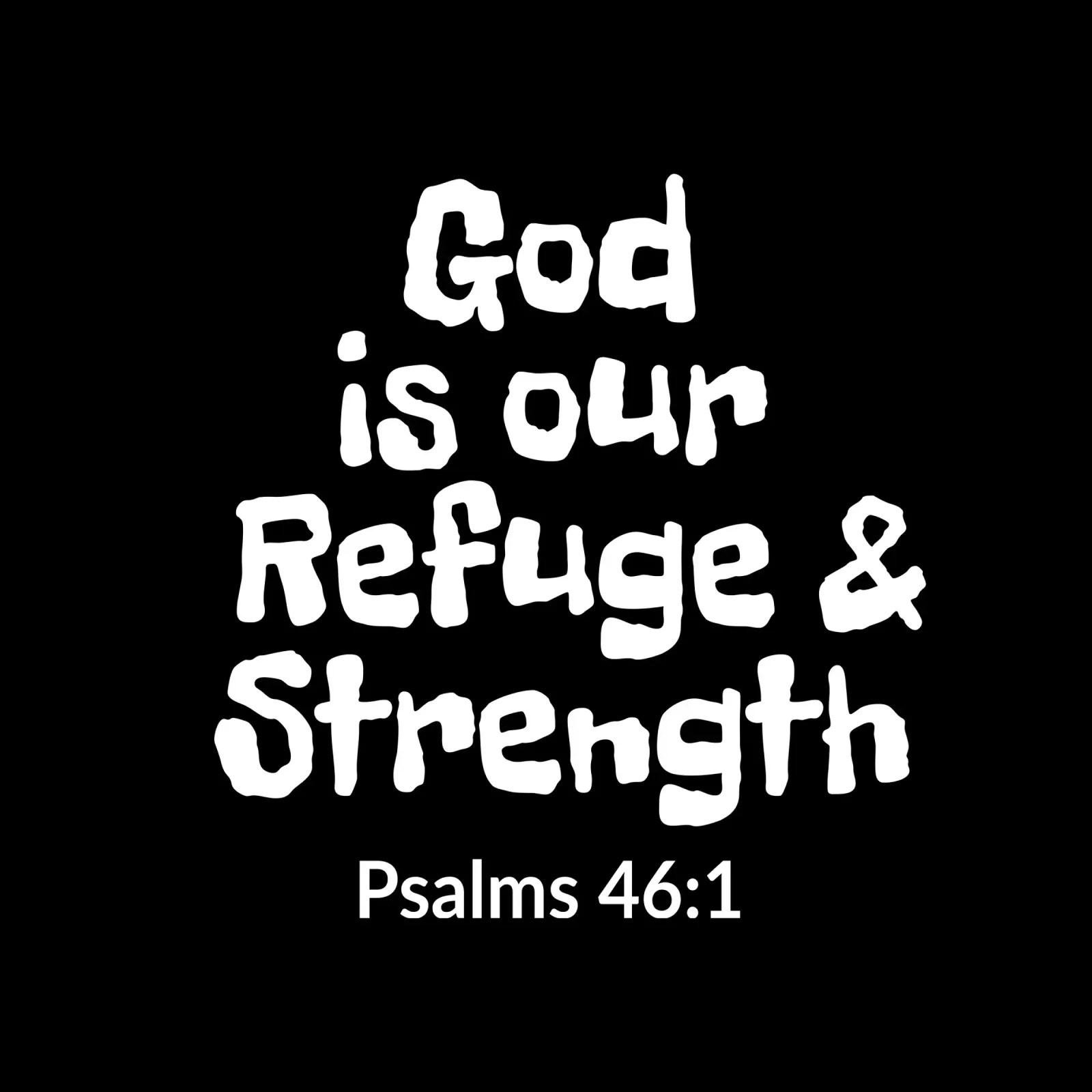 God is our refuge and strength aluminio dibond de happieeagle