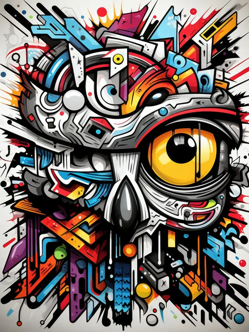 animali graffiti pellicola backlit da Art Digital Visuel