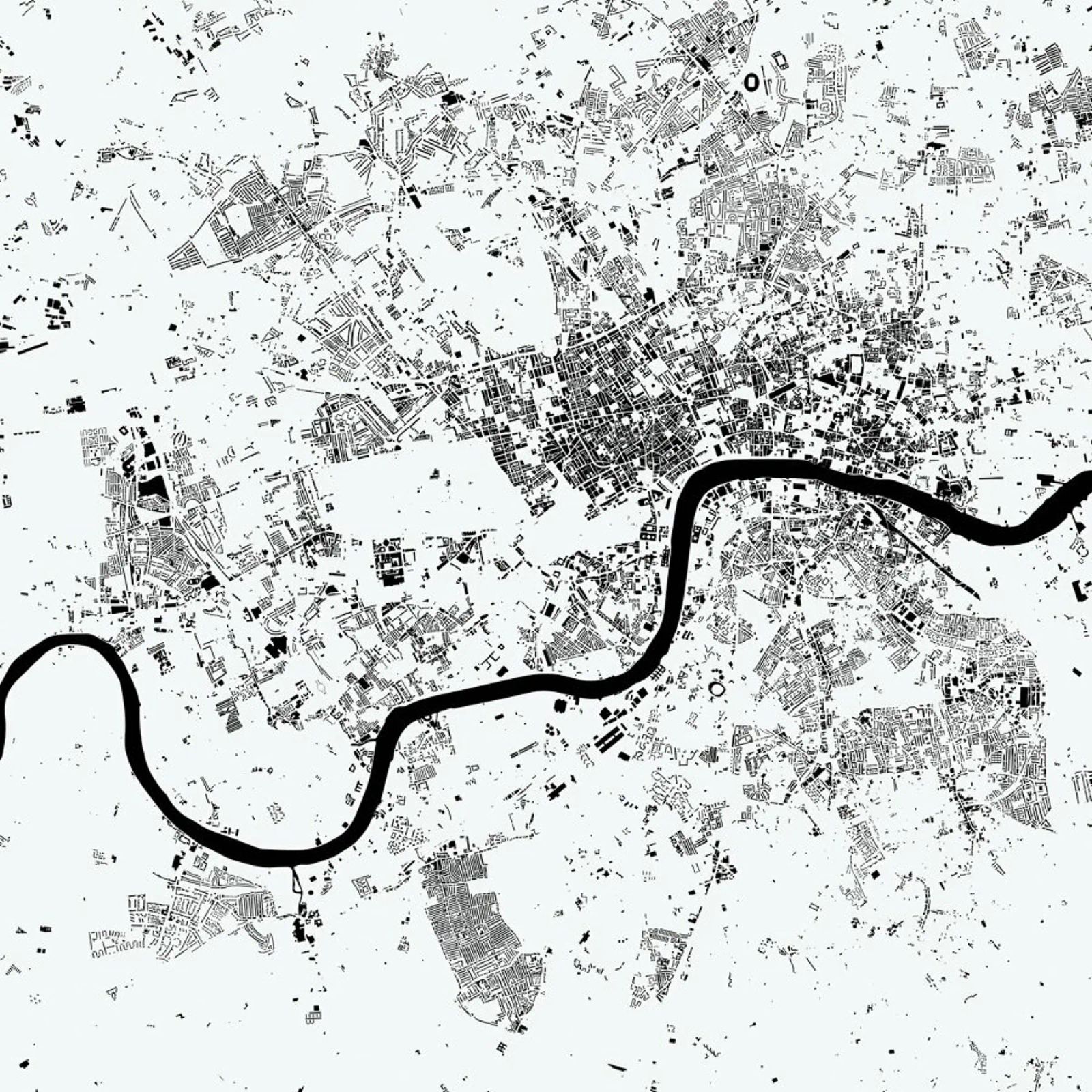 London White poster by Urban Maps