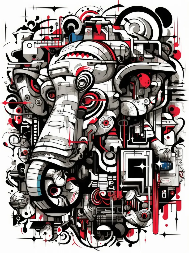 animali graffiti poster da Art Digital Visuel