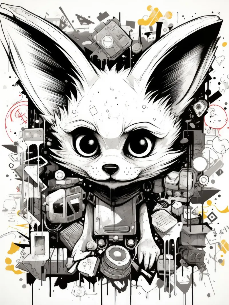 animali graffiti pellicola backlit da Art Digital Visuel