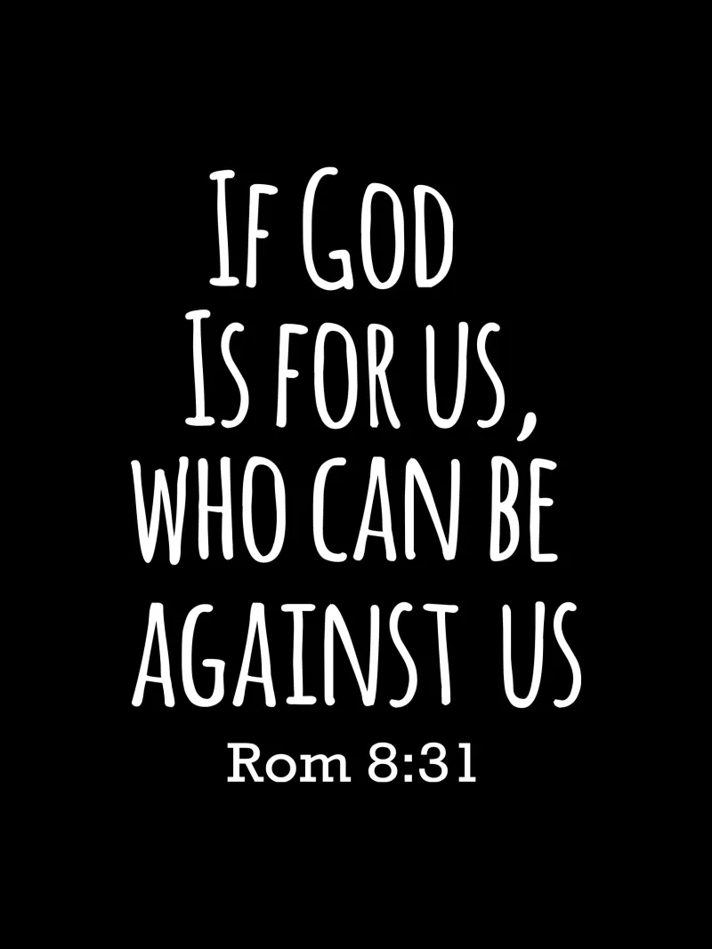 If God is for us, Who can be against us Romans 8 31 carta hahnemühle da happieeagle