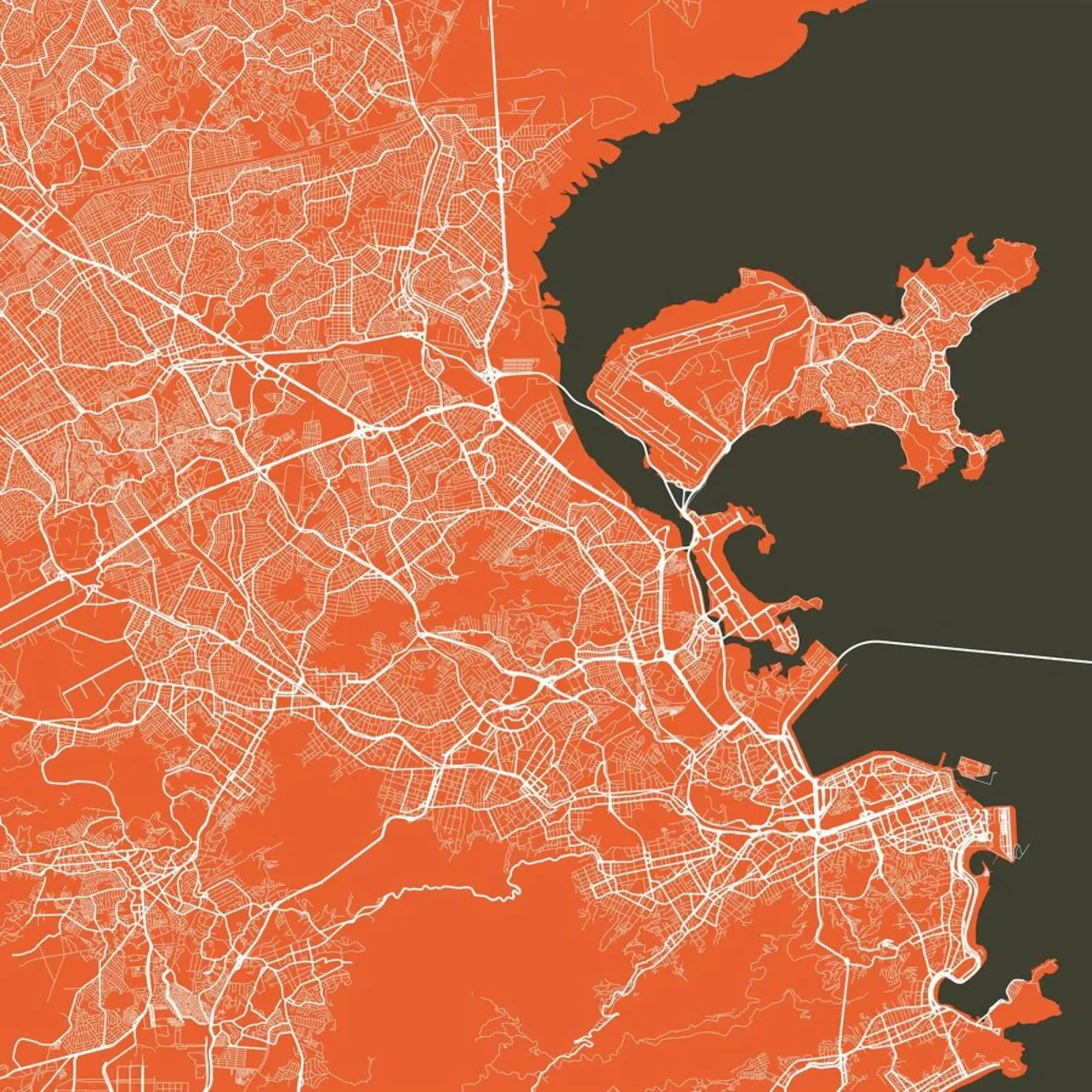 Rio Red pellicola backlit da Urban Maps