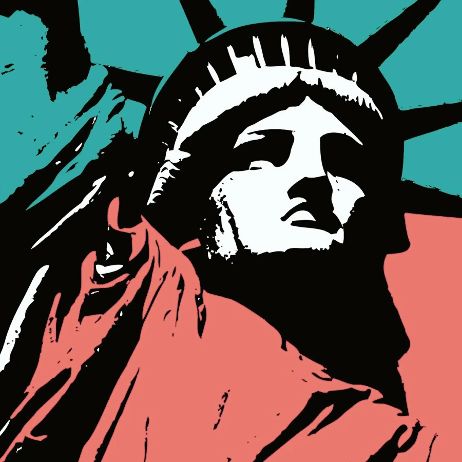 Liberty 2 poster con telaio in plastica da JRuggs