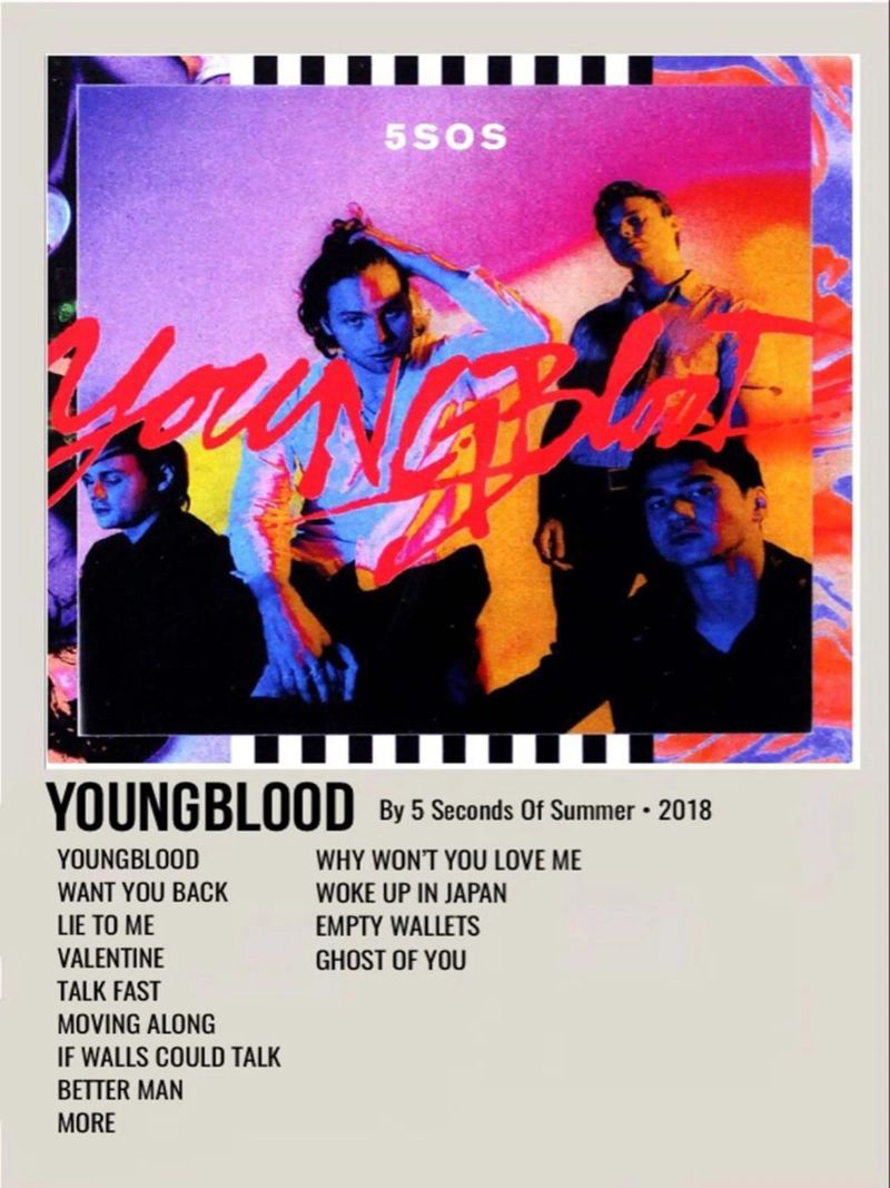 YOUNGBLOOD By 5 Seconds Of Summer 2018 poster de SoundStudio