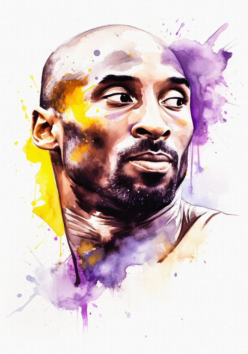 Kobe Bryant pellicola backlit da FreeArtStudio