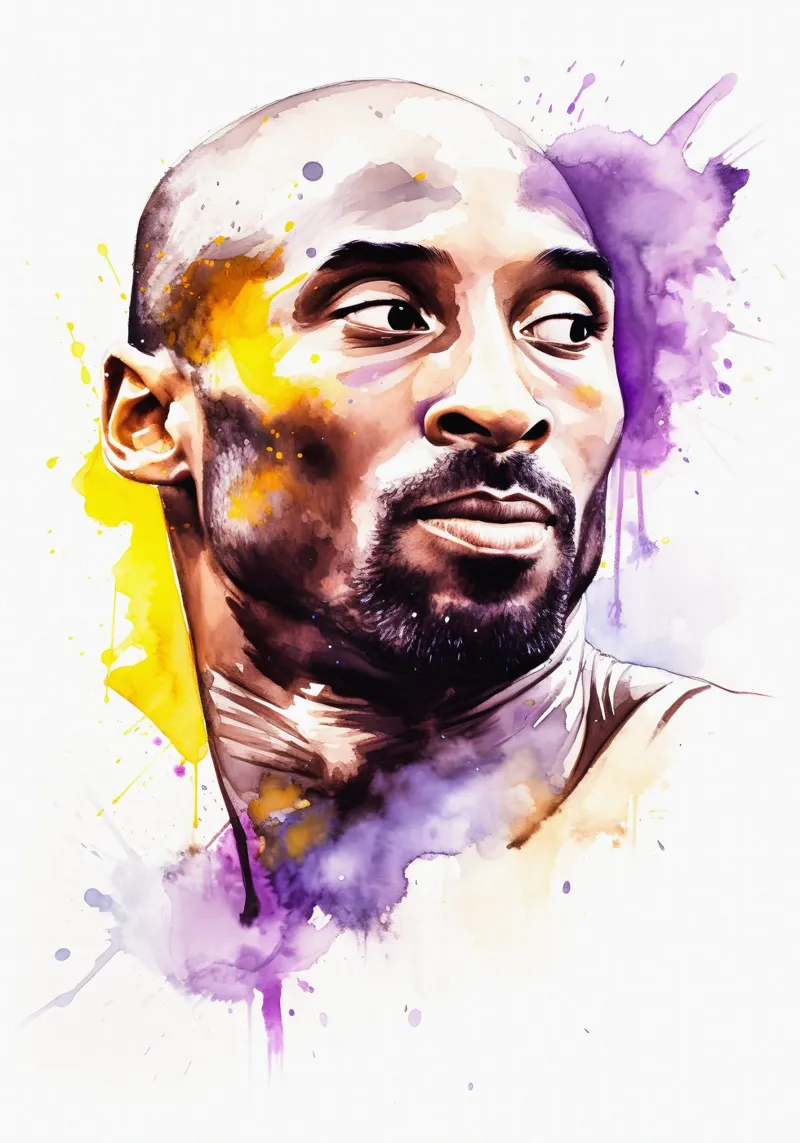 Kobe Bryant carta hahnemühle da FreeArtStudio