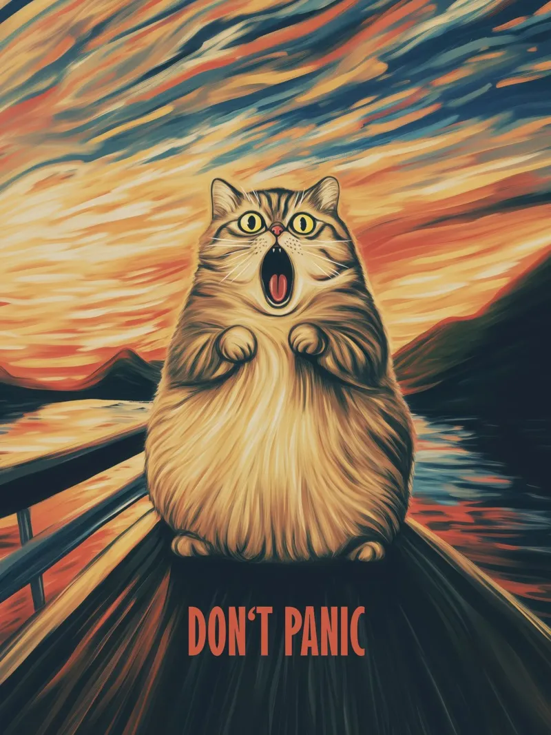 No Panic | Ispirato da Edward Munch - L'urlo pellicola backlit da Autofocus