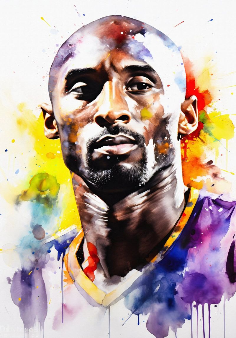 Kobe Bryant pellicola backlit da FreeArtStudio