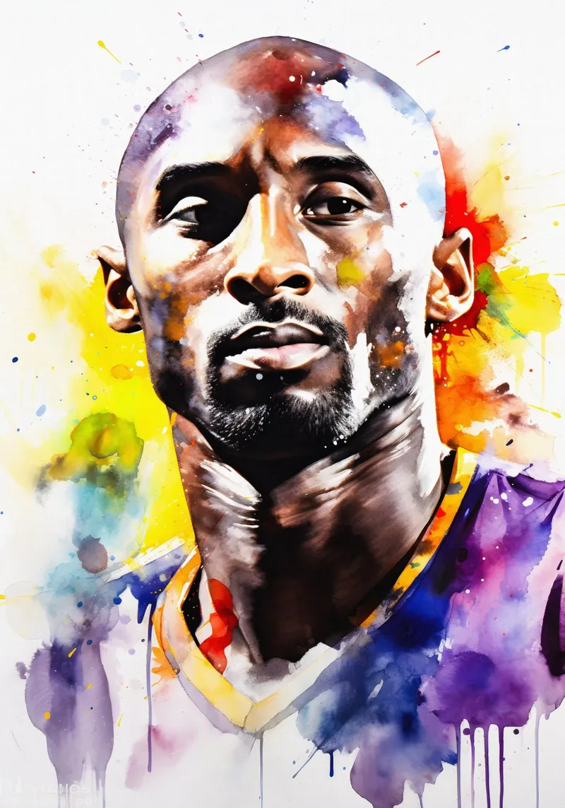 Kobe Bryant alluminio dibond da FreeArtStudio