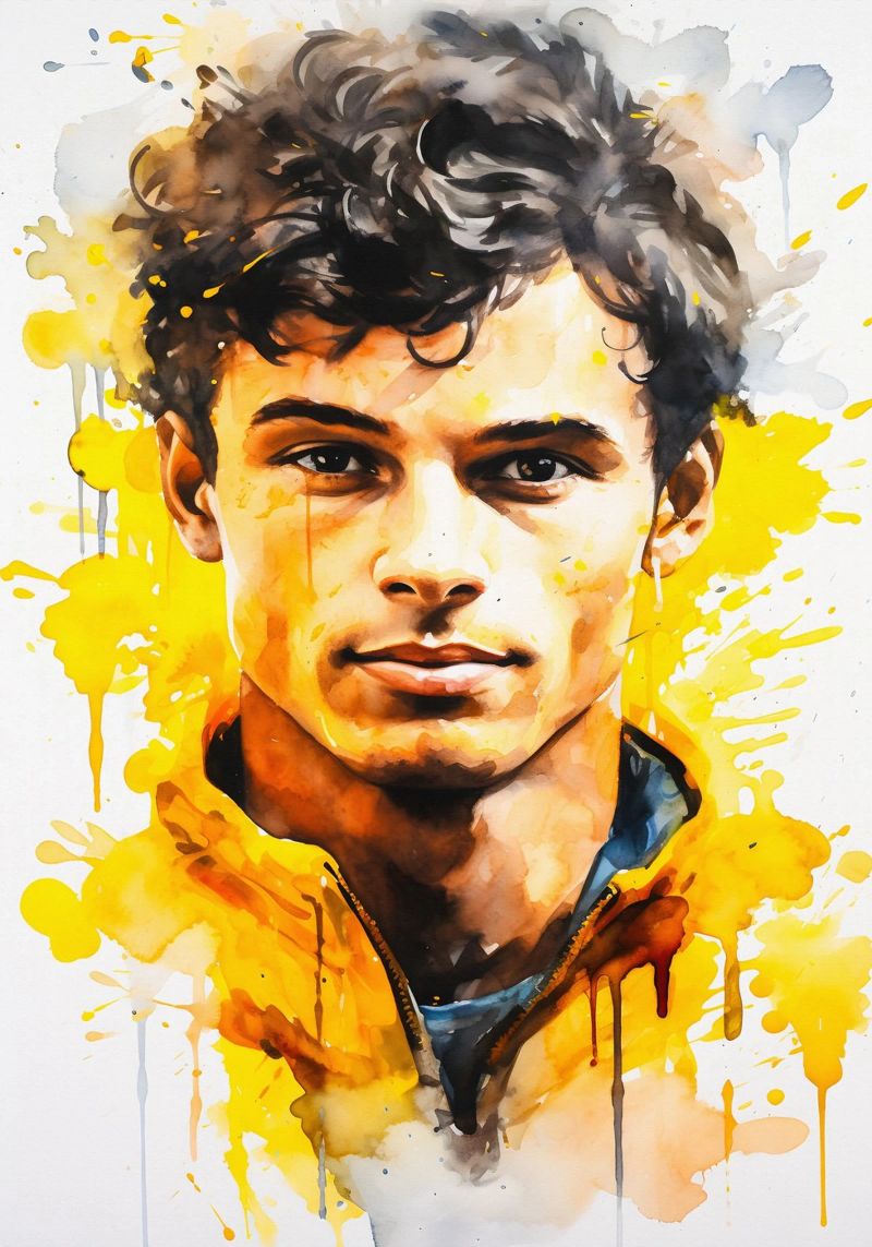 lando norris Poster von FreeArtStudio