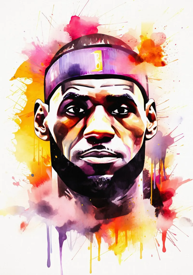 Lebron james pellicola backlit da FreeArtStudio
