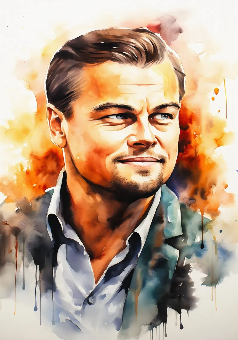 leonardo dicaprio pellicola backlit da FreeArtStudio