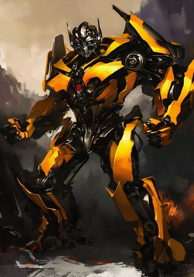 Bumblebee Transformers pellicola backlit da FreeArtStudio