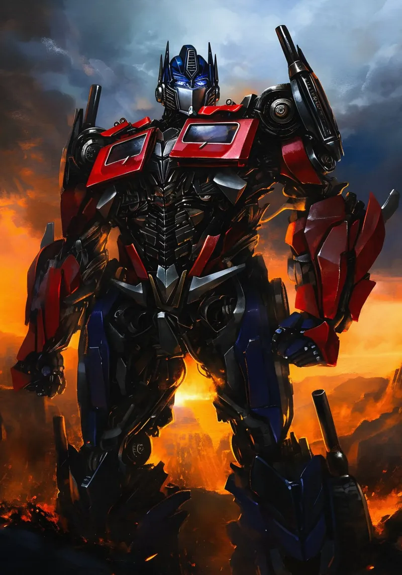 Optimus Prime hahnemühle van FreeArtStudio