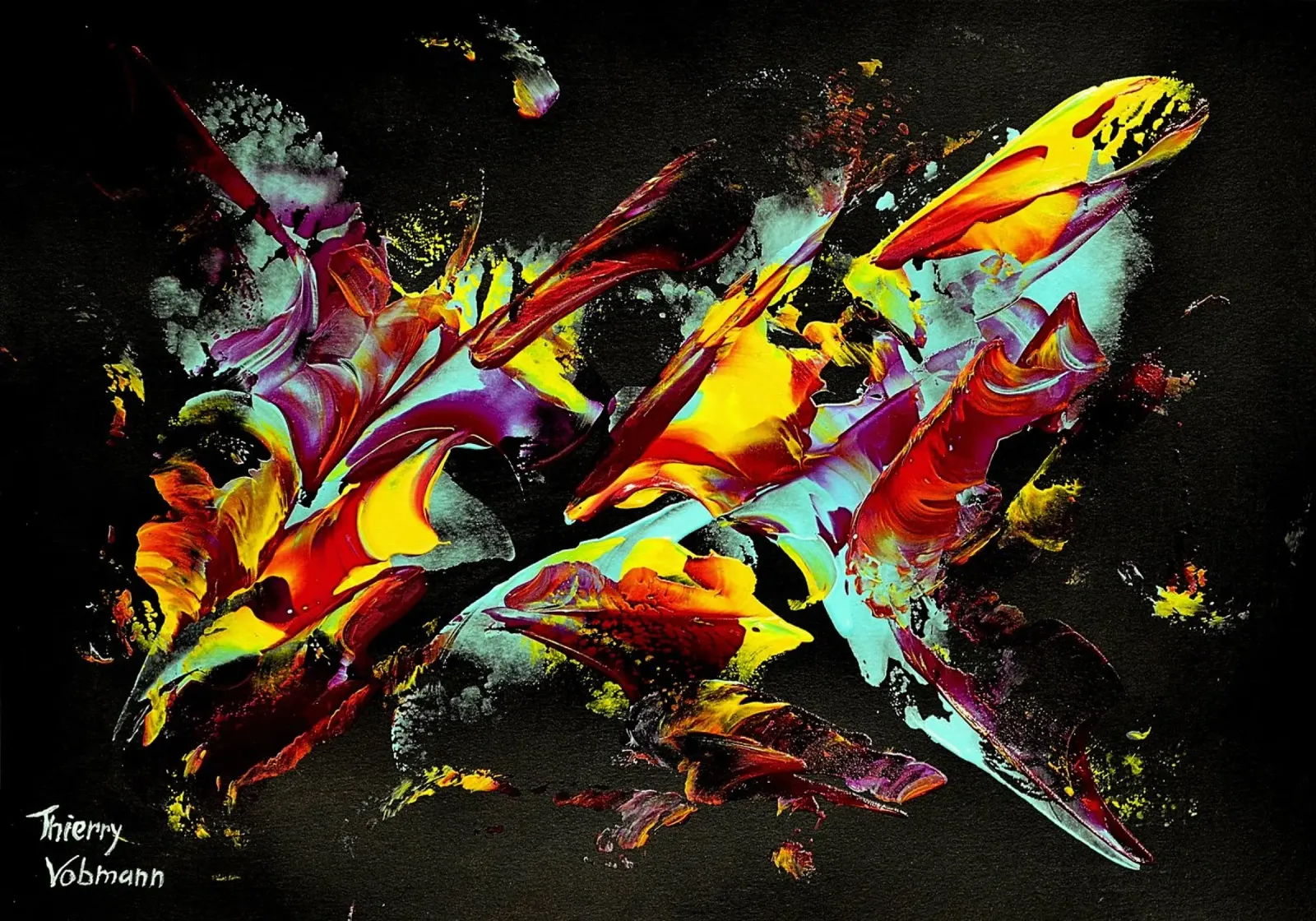 IDEAL GIFT 114 pellicola backlit da Thierry Vobmann Abstract painting