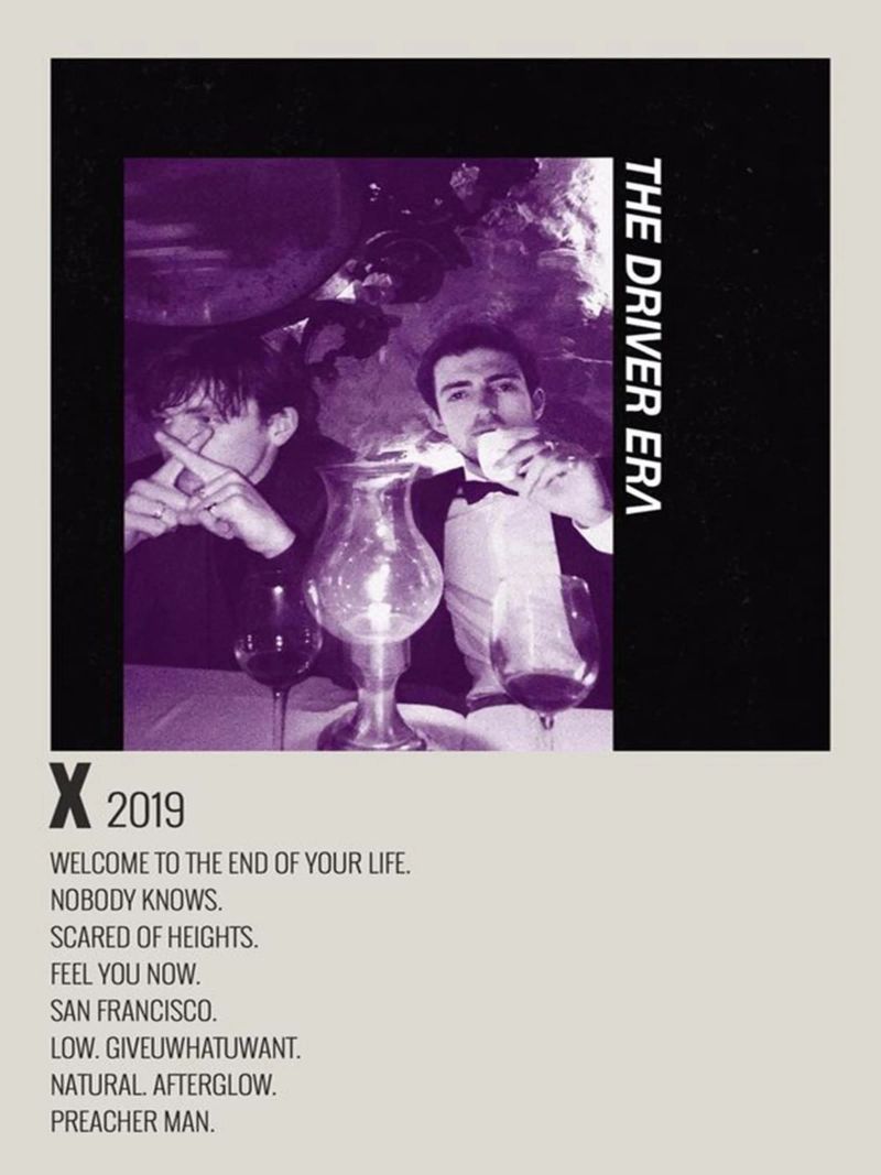 Χ. 2019 THE DRIVER ERA Decorative Painting poster de SoundStudio
