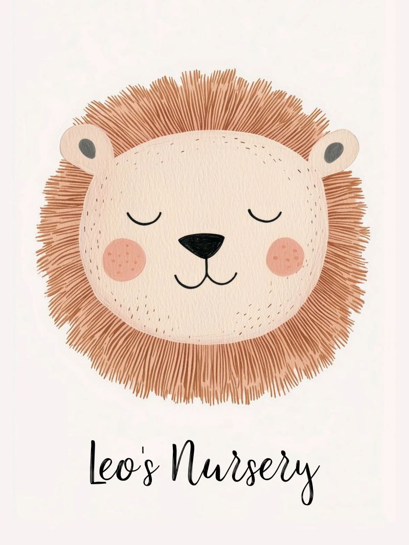 Custom Nursery Print, Personalized Nursery Art Add Your Name poster by Little Lola